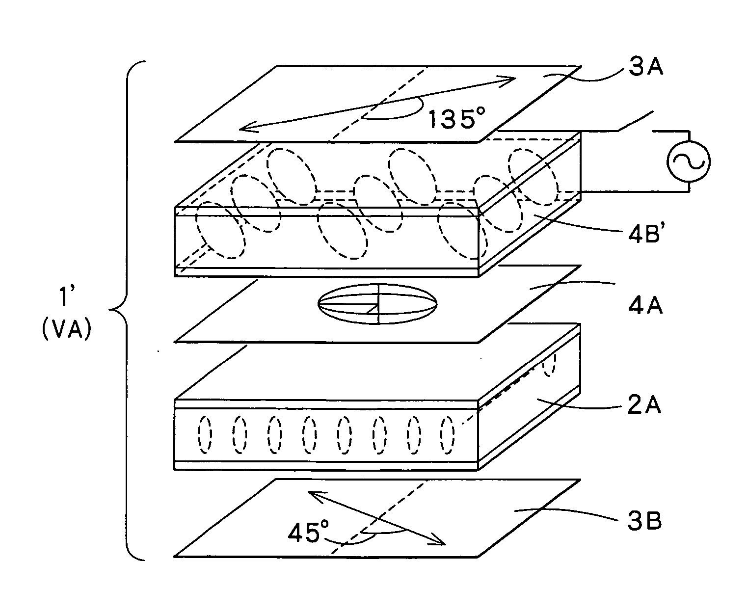 Optical compensator element and liquid crystal display using the same