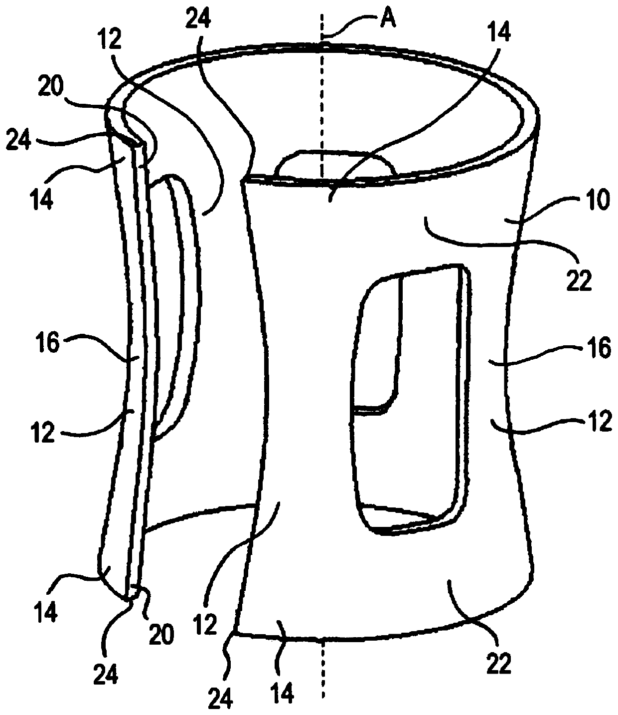 Device for compensating for tolerances