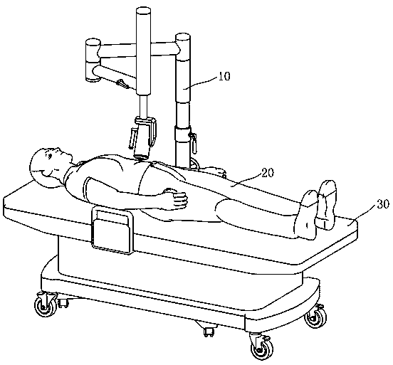 Magnetic control equipment with booster arm