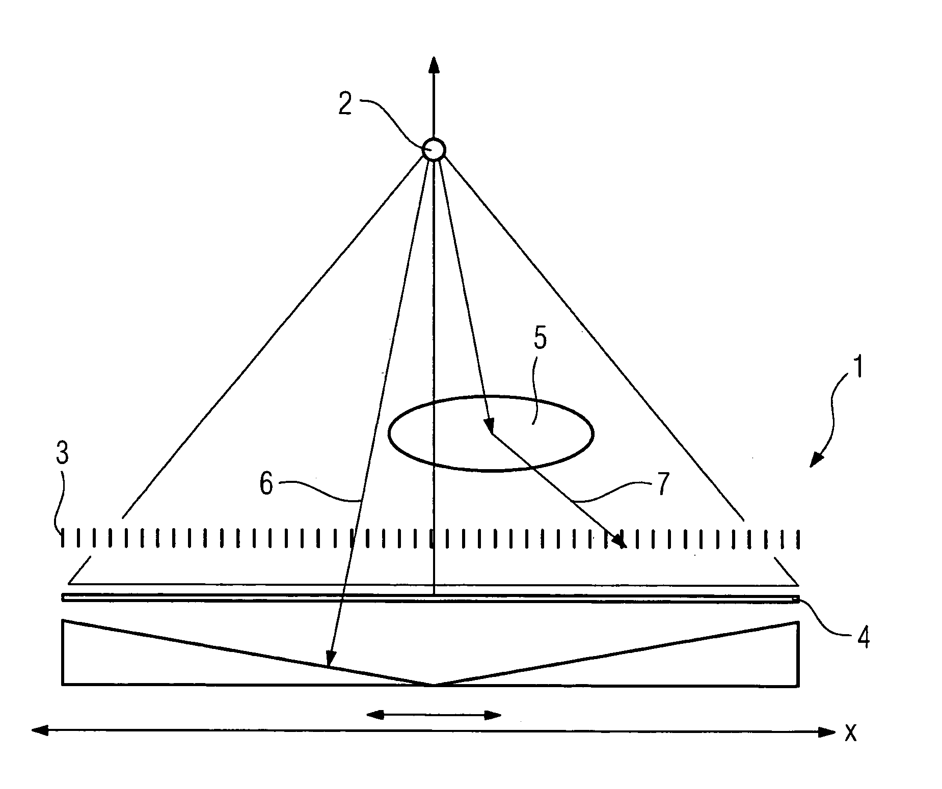 Method of compensating for image faults in an x-ray image recording