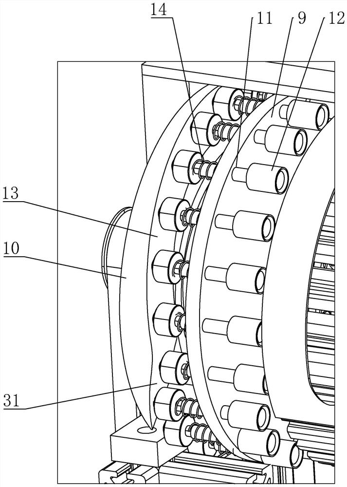 Automatic head breaking machine for nail chopsticks