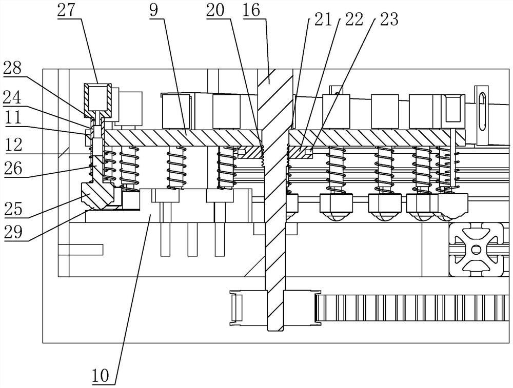 Automatic head breaking machine for nail chopsticks