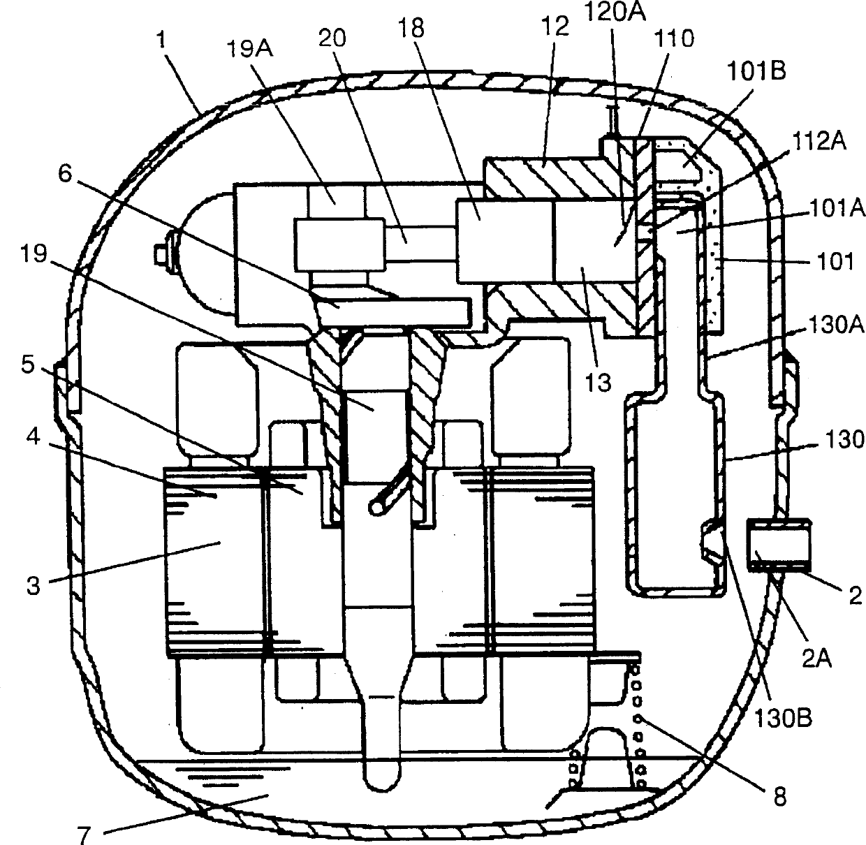 Refrigerant compressor