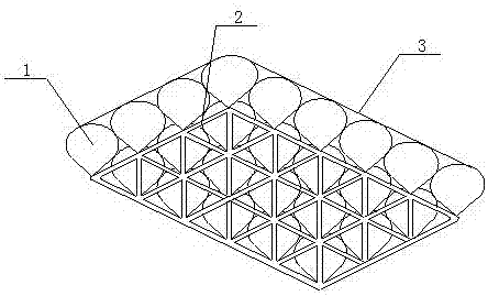 Novel energy-saving prefabricated fabricated circular-cone unit combined body roof structure