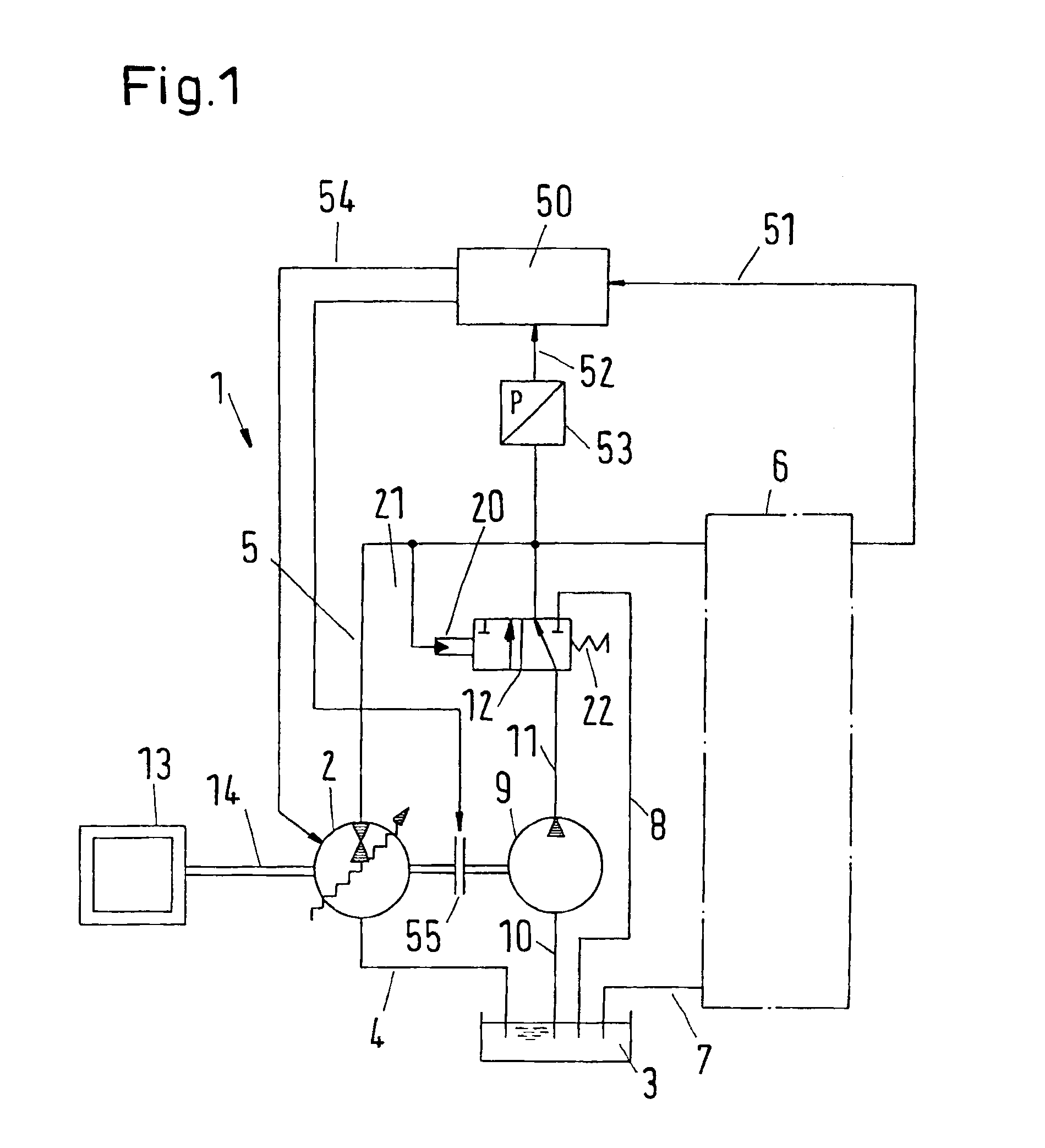 Hydraulic system with supplement pump