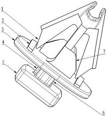 Buckle for fastening wheel eyebrow trim