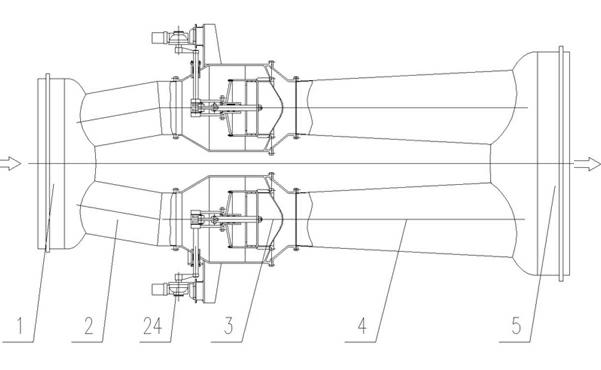 Pressure regulating valve group of pressure regulating cone valve