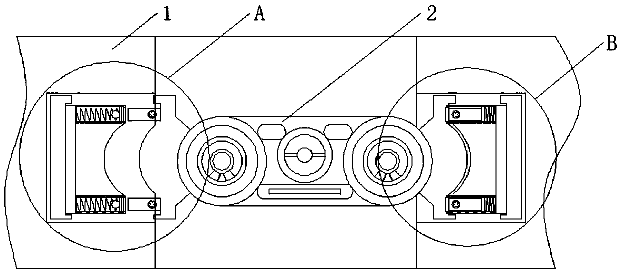 An automobile control panel mounting structure convenient to maintain and replace