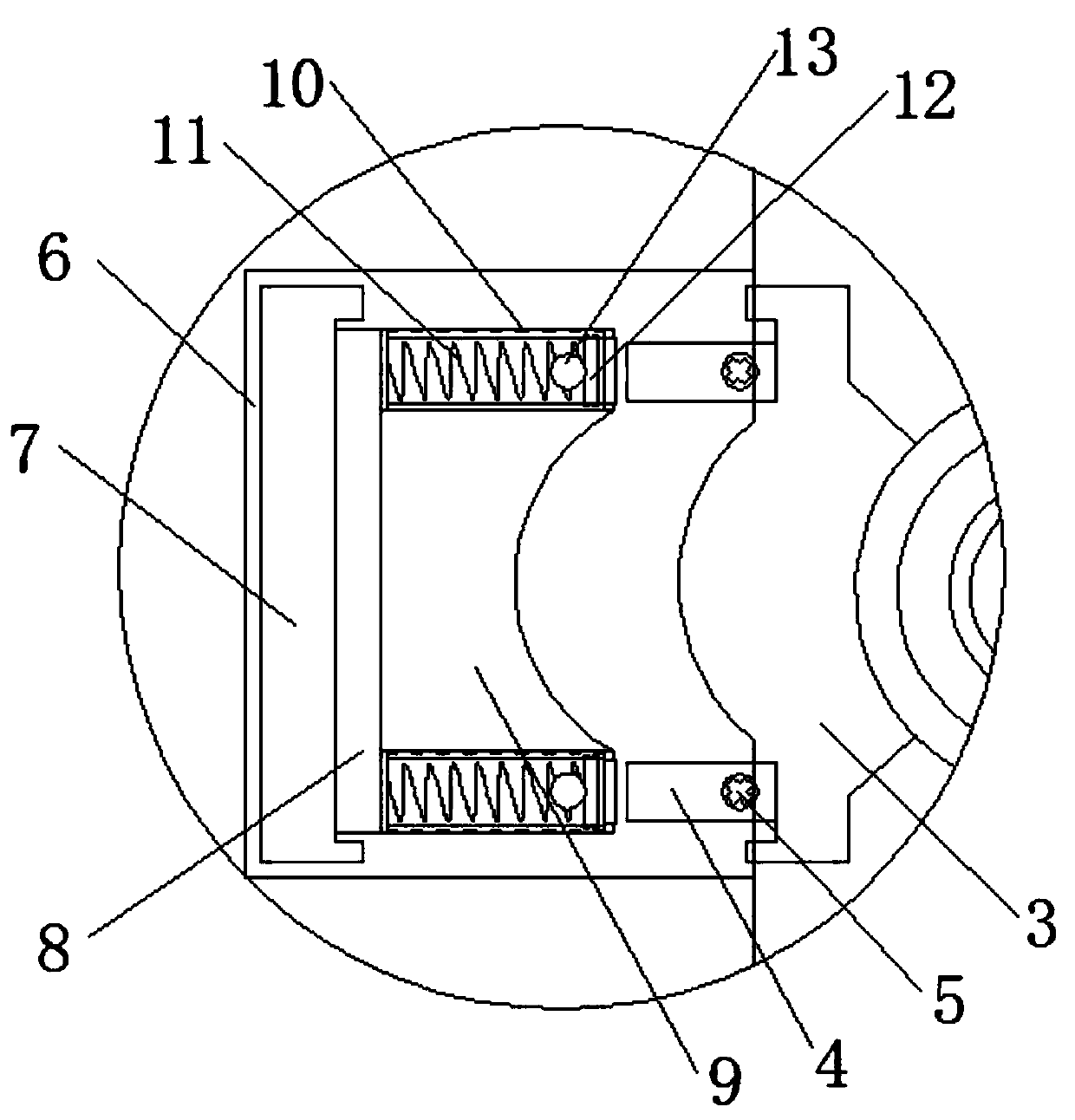 An automobile control panel mounting structure convenient to maintain and replace