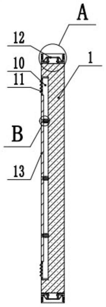 Green and energy-saving fabricated building wall and construction method thereof