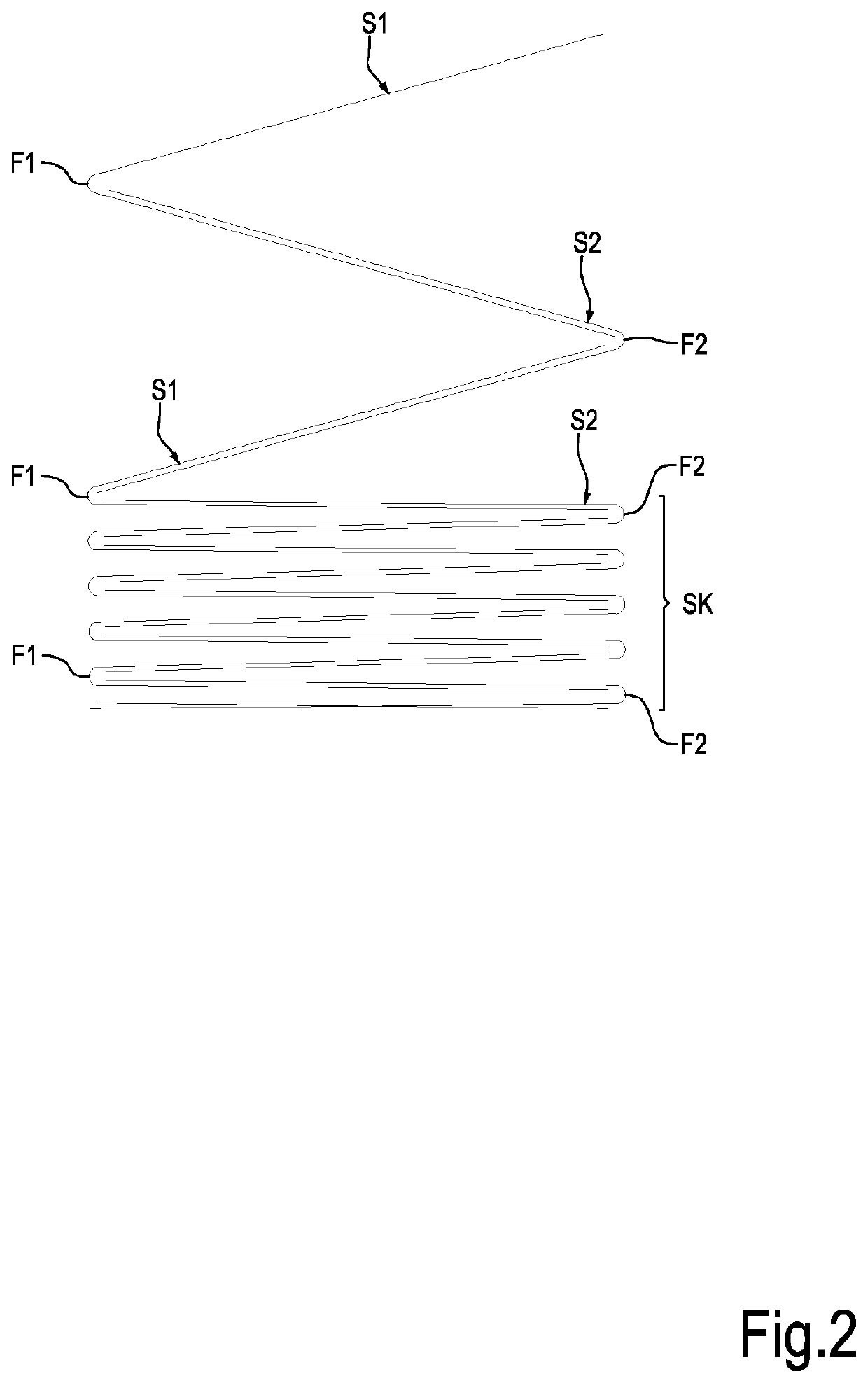 A folding roller and machine comprising said roller