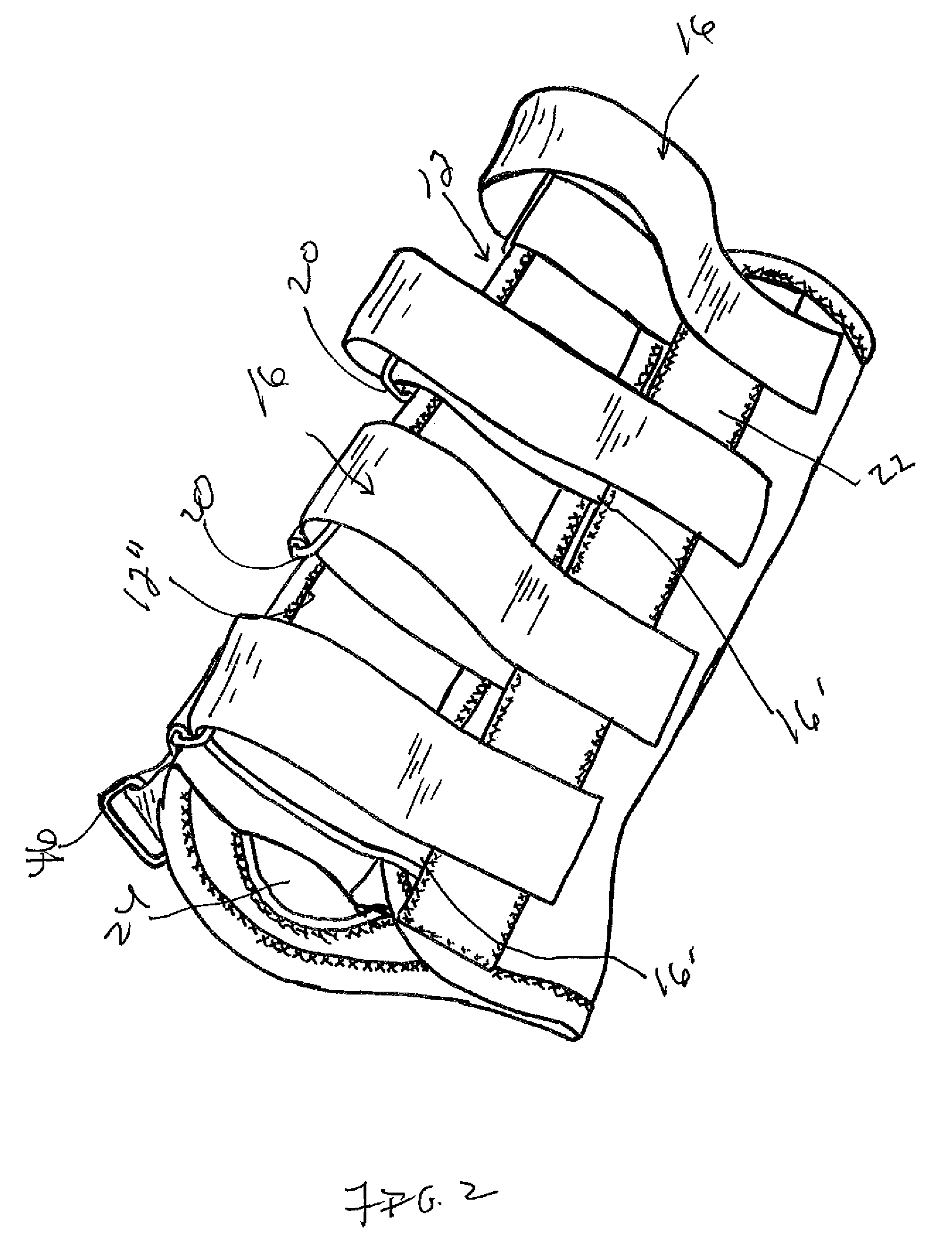 Digit-supporting therapeutic device for the hand