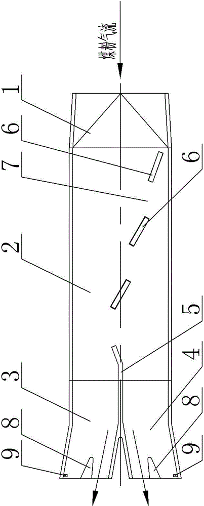 Separate-type pulverized coal nozzle