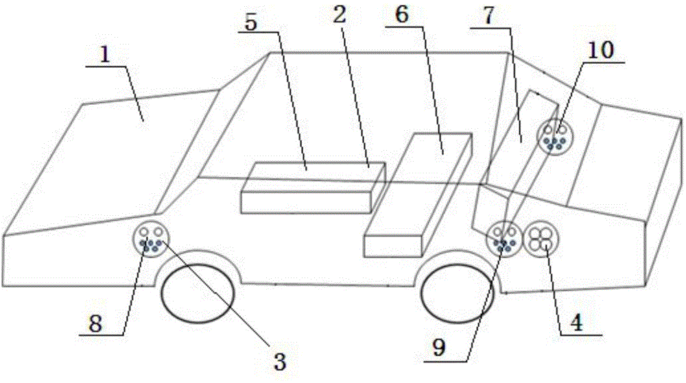 Battery pack structure of electric automobile and charging and discharging method of battery pack