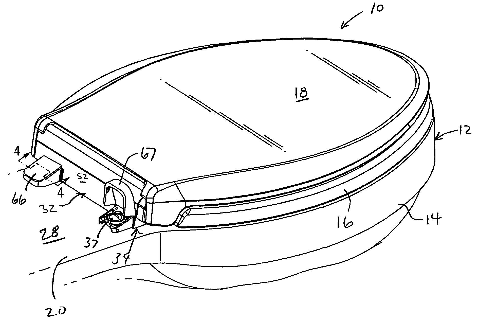 Releasable toilet seat assembly