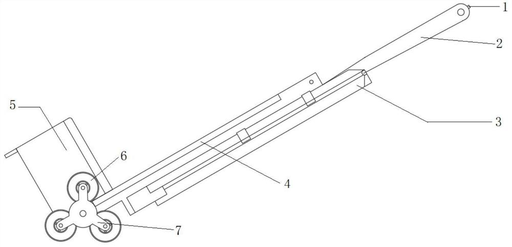 Intelligent electric speed-control stair-climbing transport trolley for helping aged