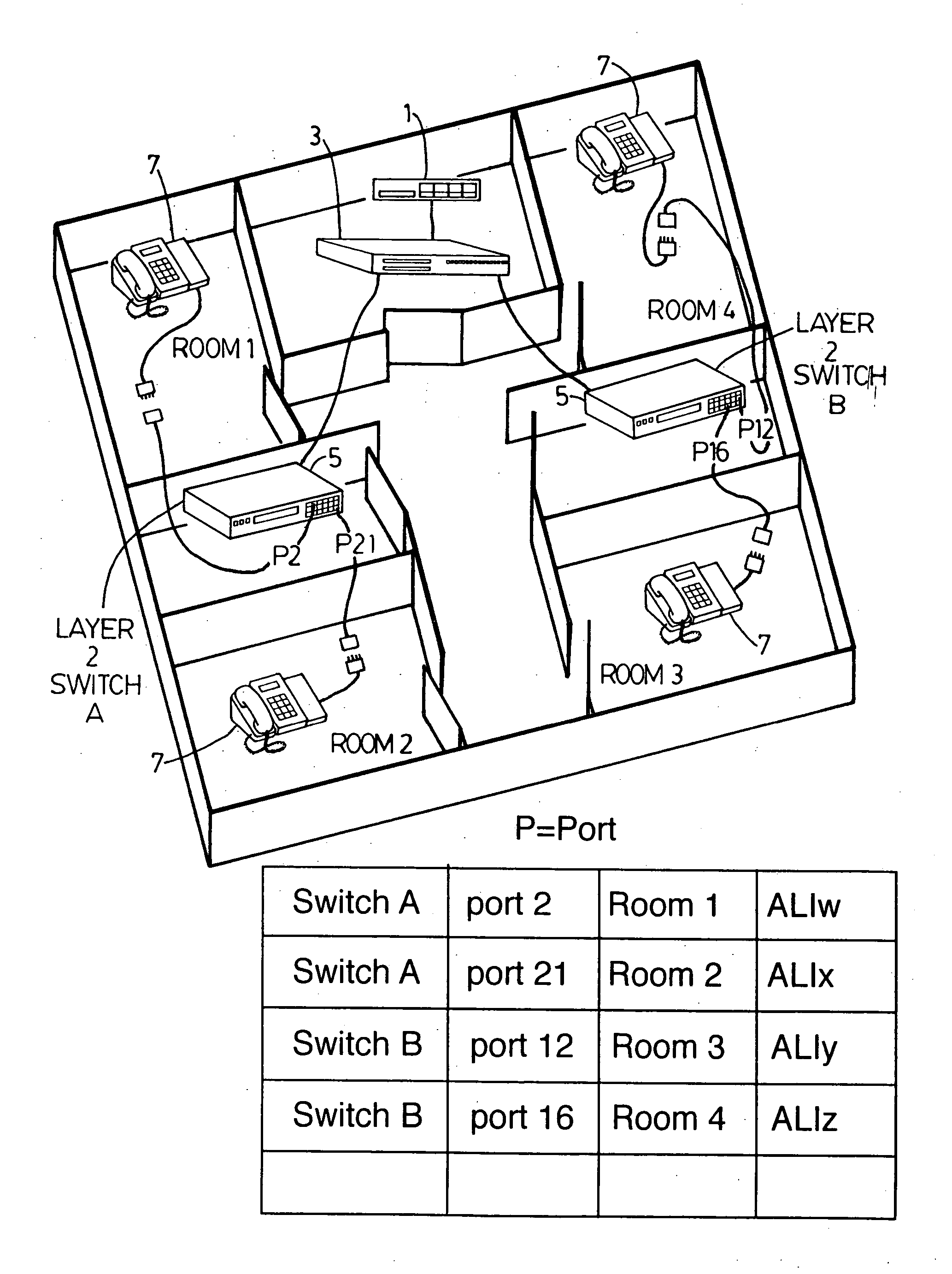 Method for recognizing location move of VoIP phones