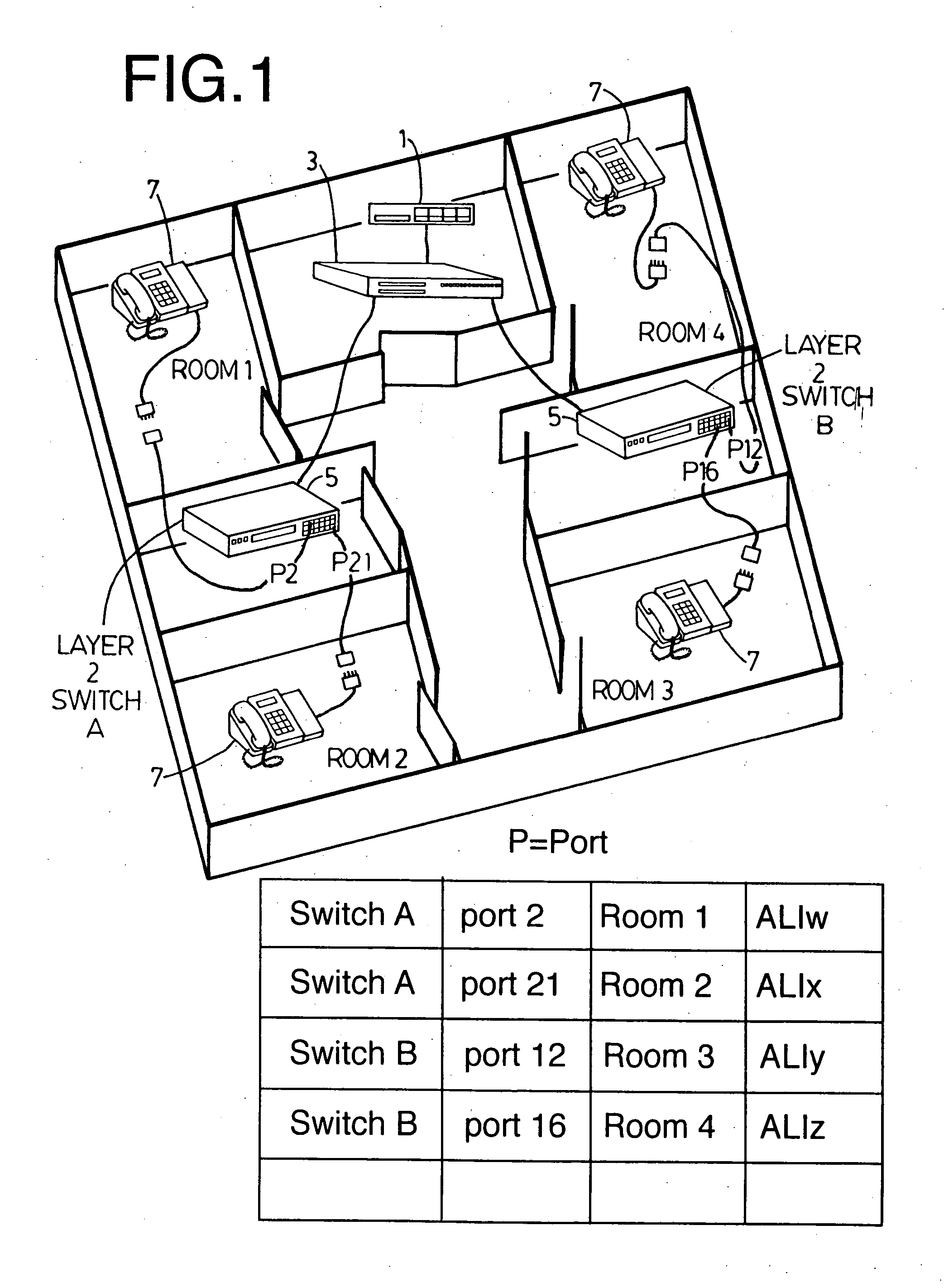 Method for recognizing location move of VoIP phones