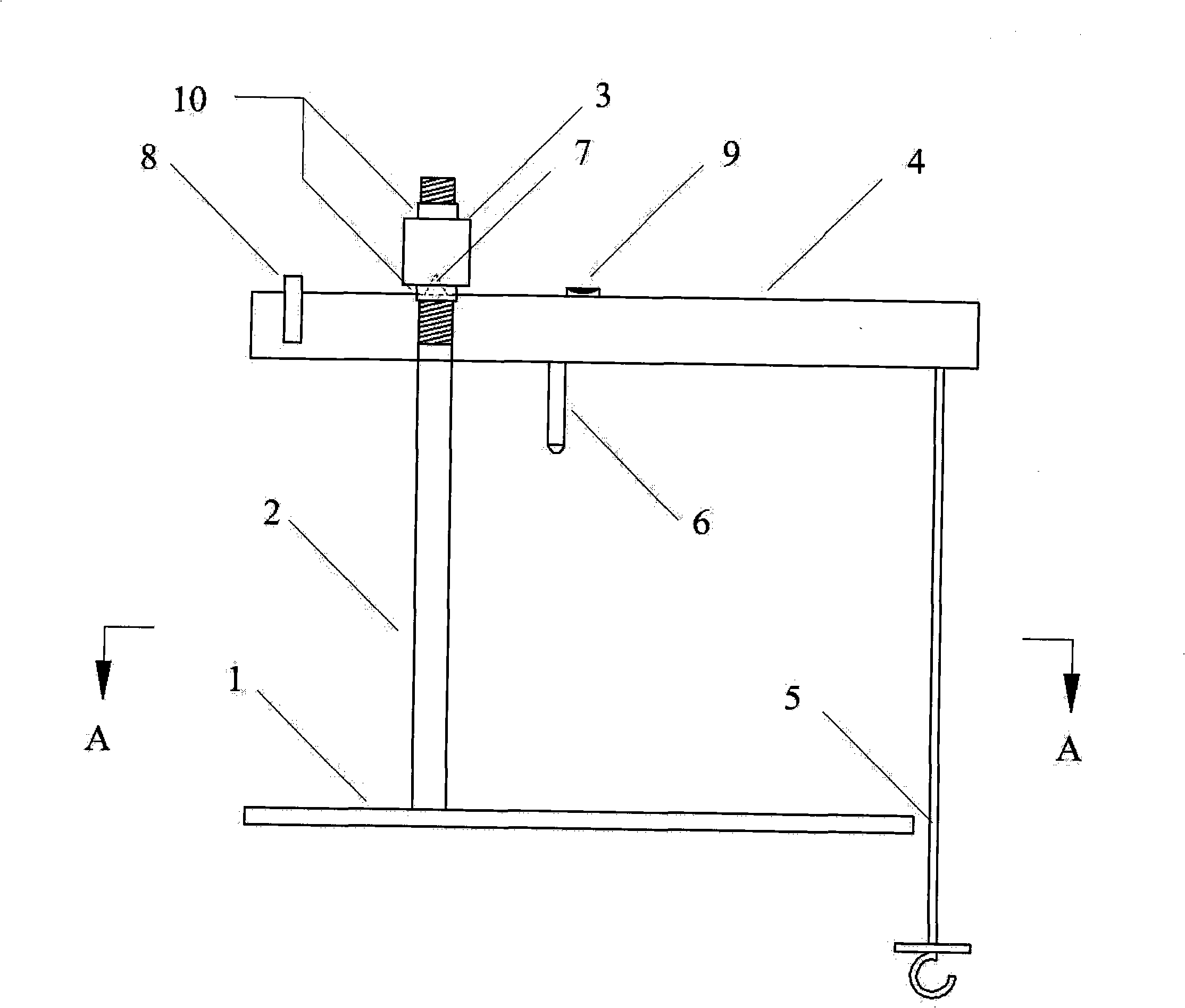 Compression tester without disturbed soil