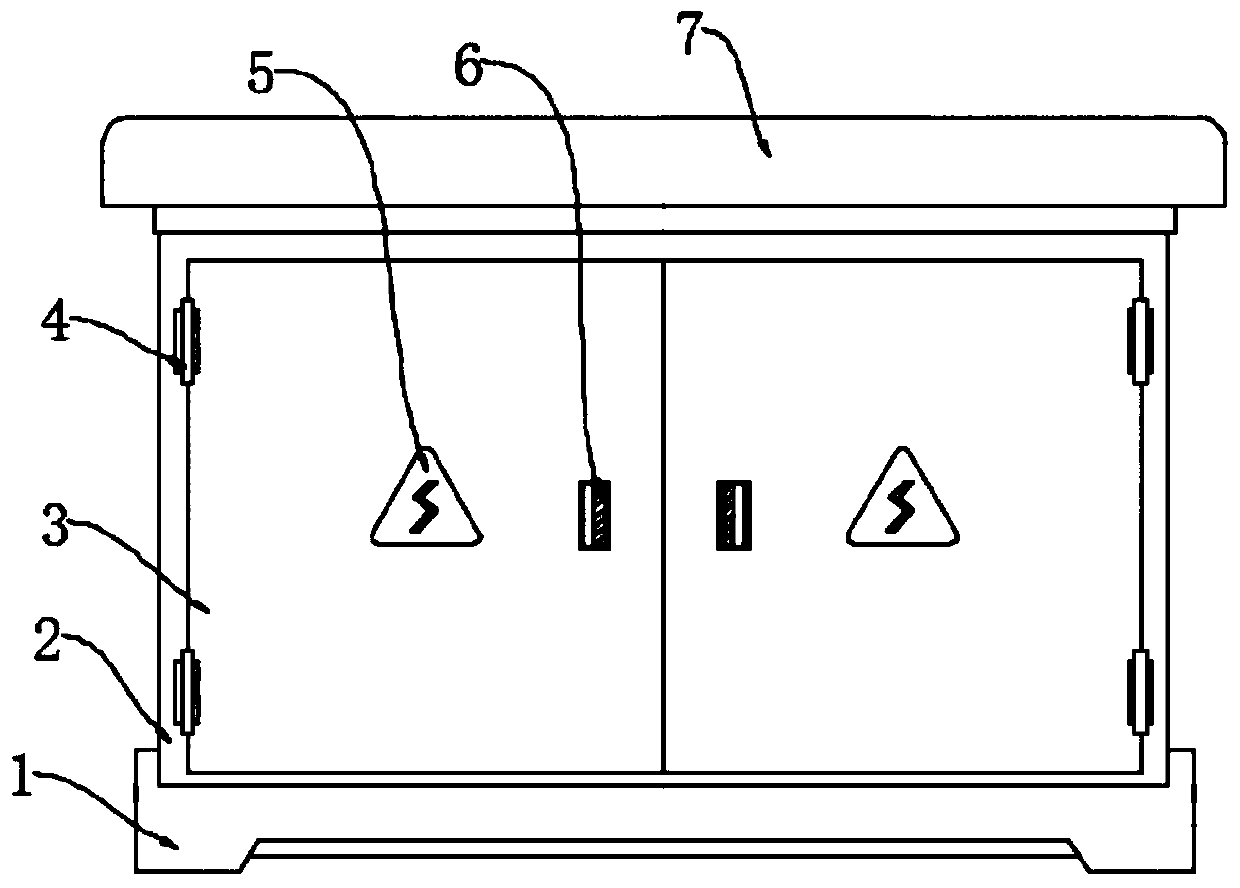 Storage cabinet for electric equipment