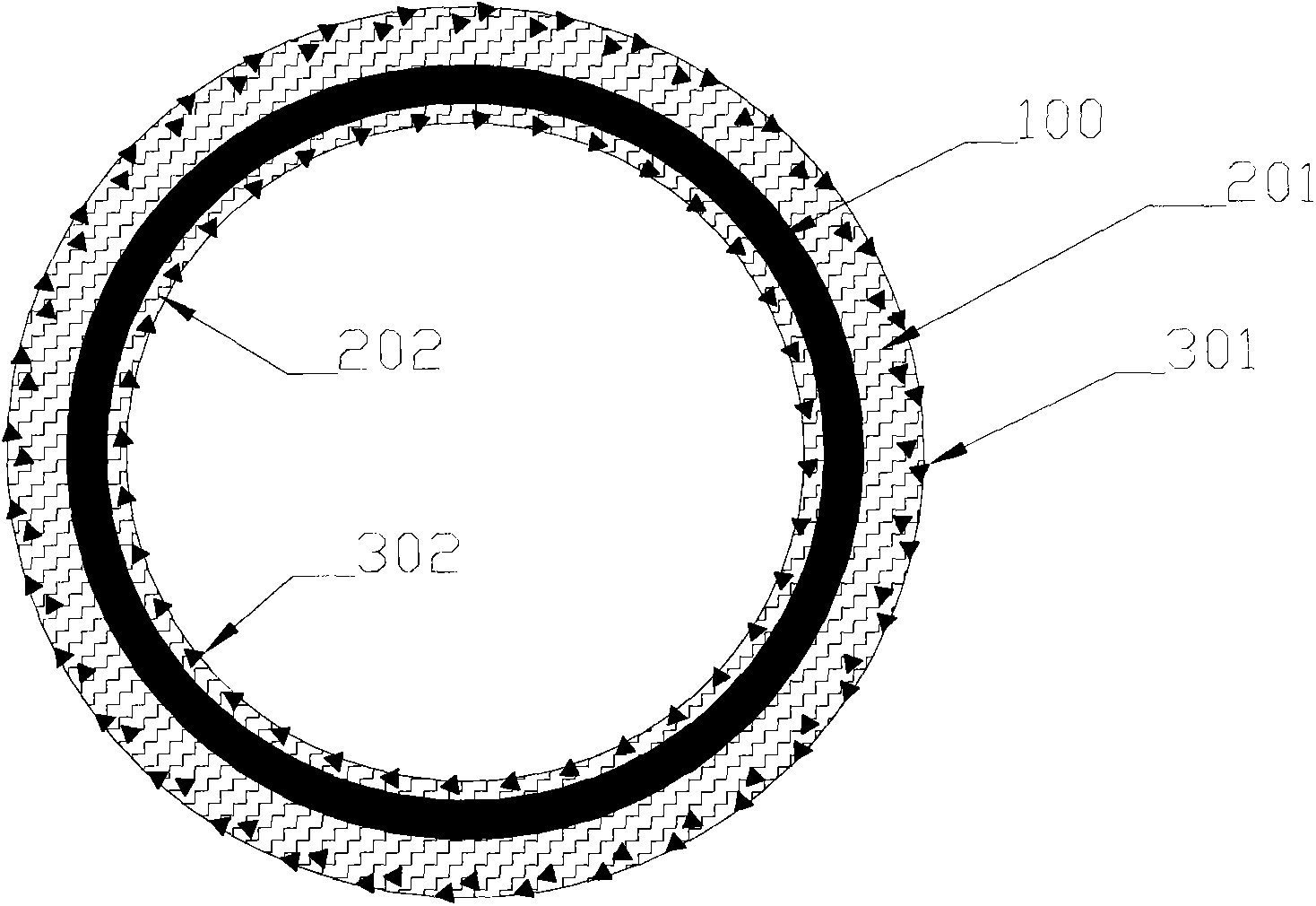 Medical stent made of composite material