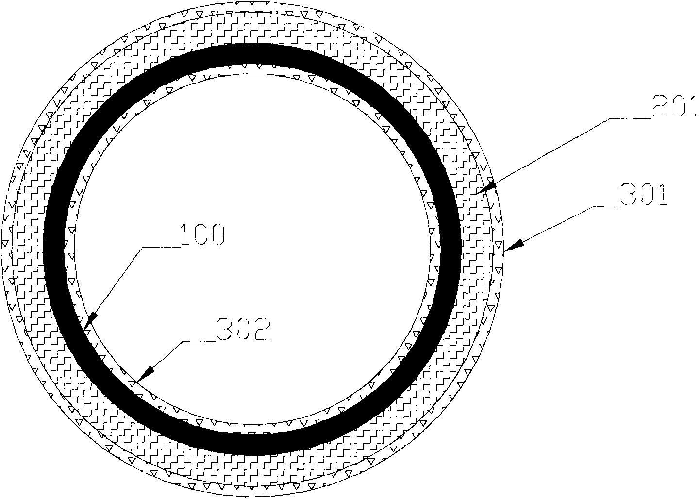 Medical stent made of composite material