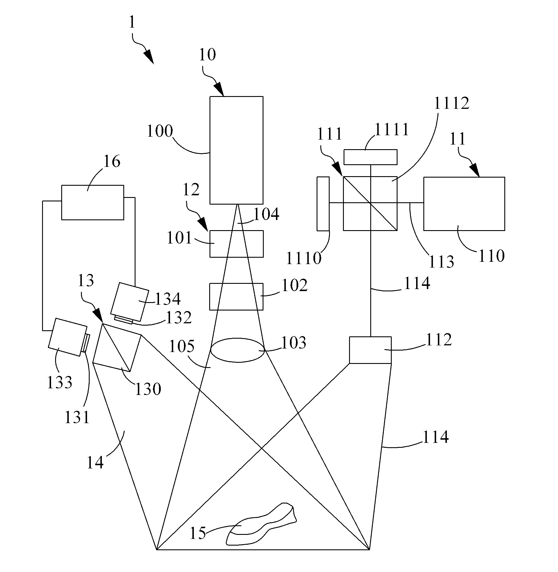 Measuring apparatus for three-dimensional profilometry and method thereof