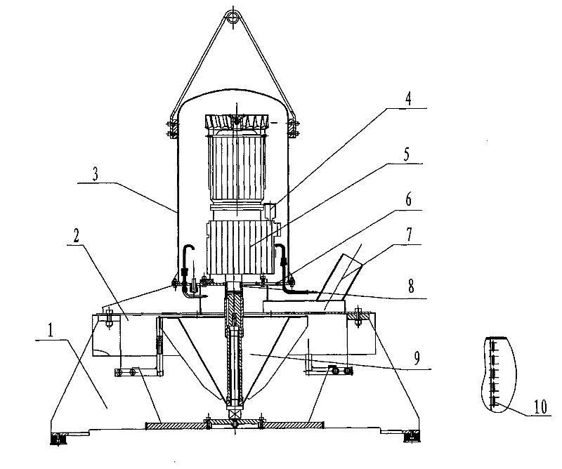 Submersible high-efficiency energy-saving mixing aeration device