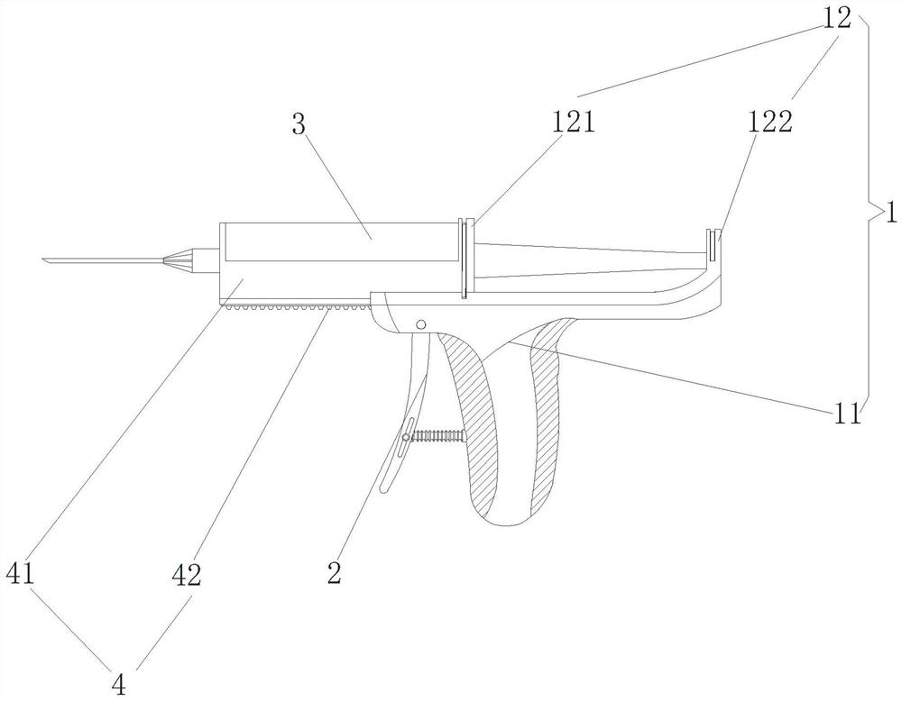 Injection device for face lifting and repairing based on Anti-G repair and use method of injection device