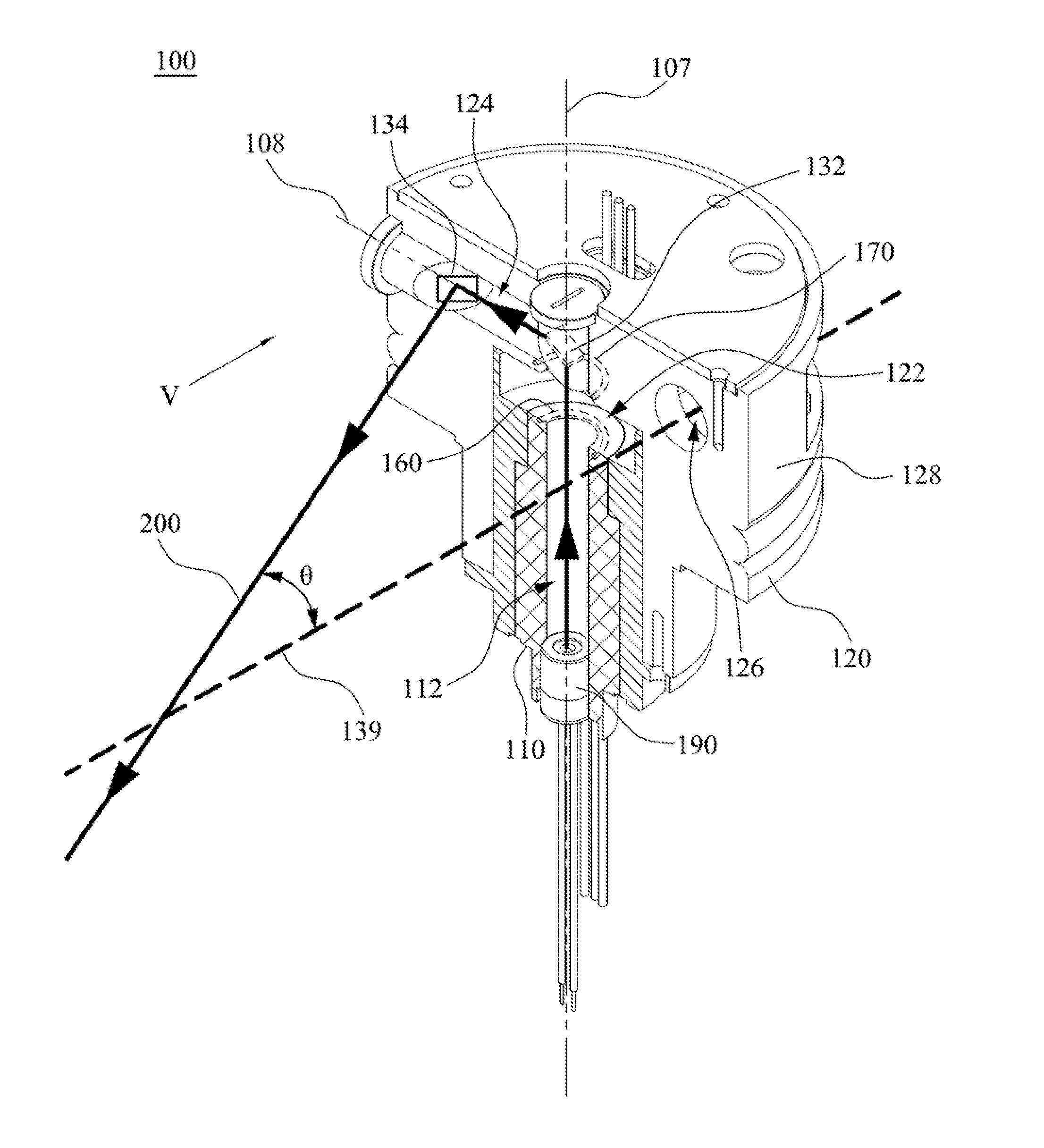 Rotating optical range finder