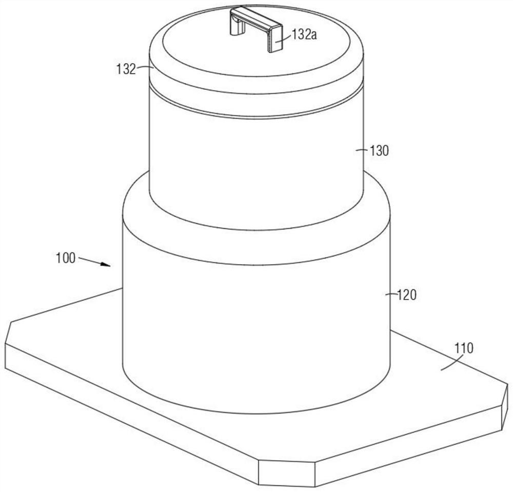 Oscillation magnetic separation device and method for flow type pre-sample treatment instrument