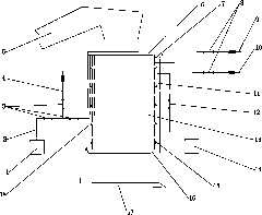 Industrialized vacuum feeding device for tobacco raw material