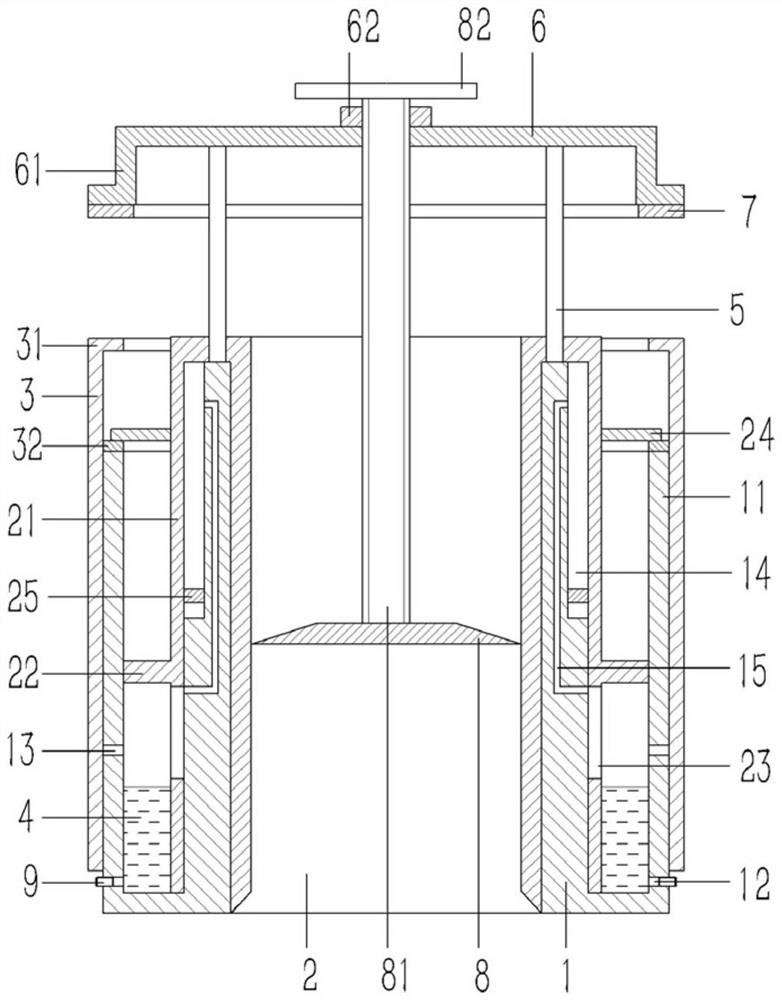 Structurally optimized feeding port on smelting furnace