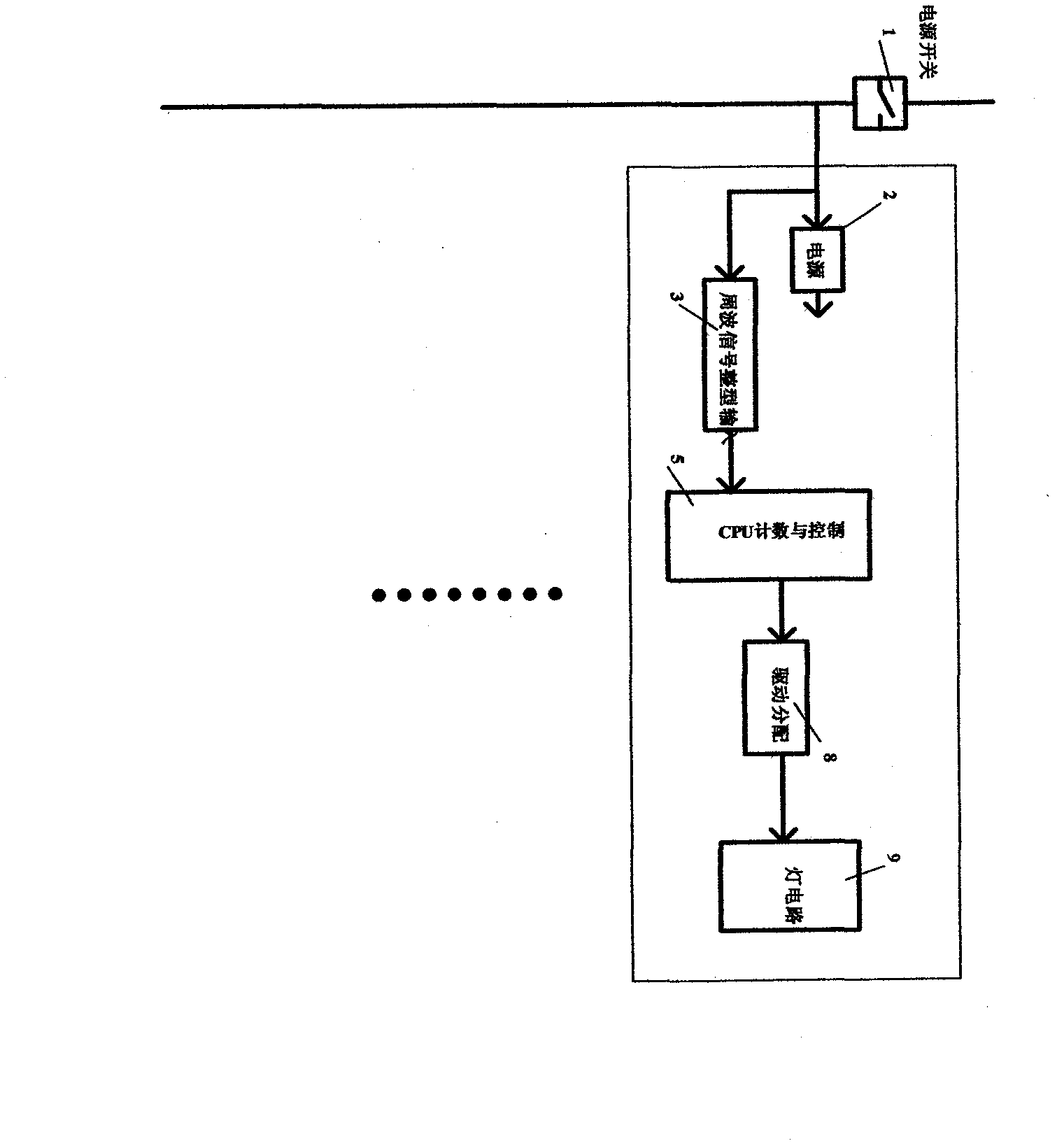 LED (light-emitting diode) display system based on power network