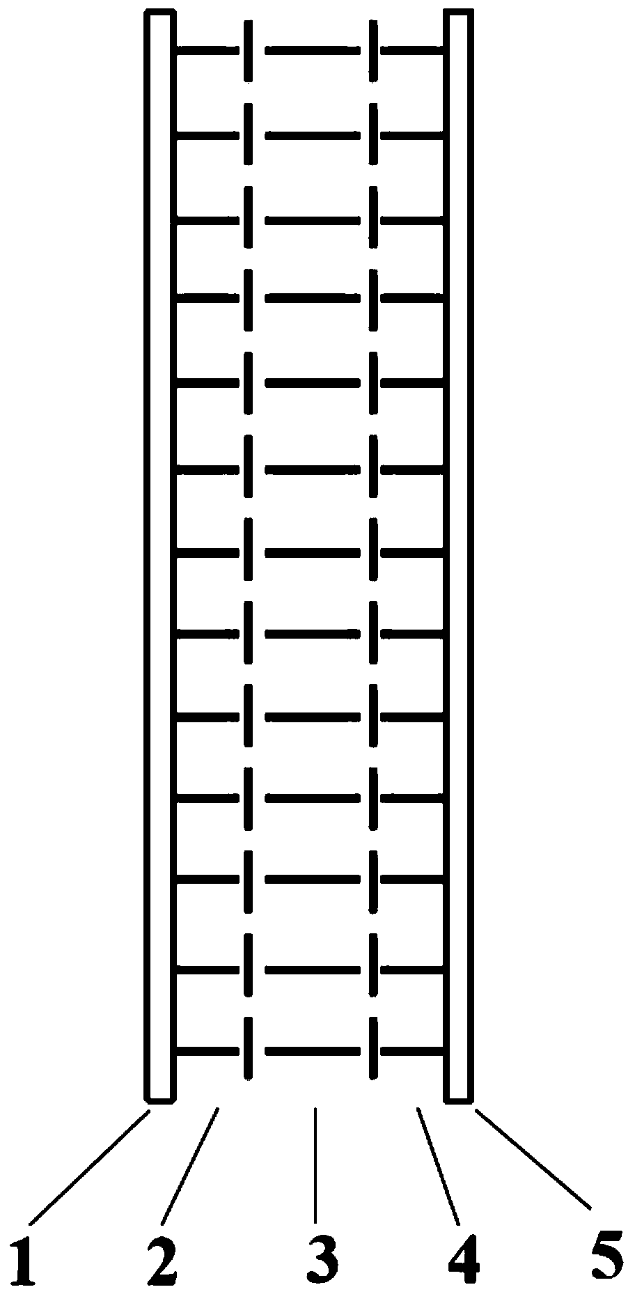 Air layer fabric and production method and application thereof