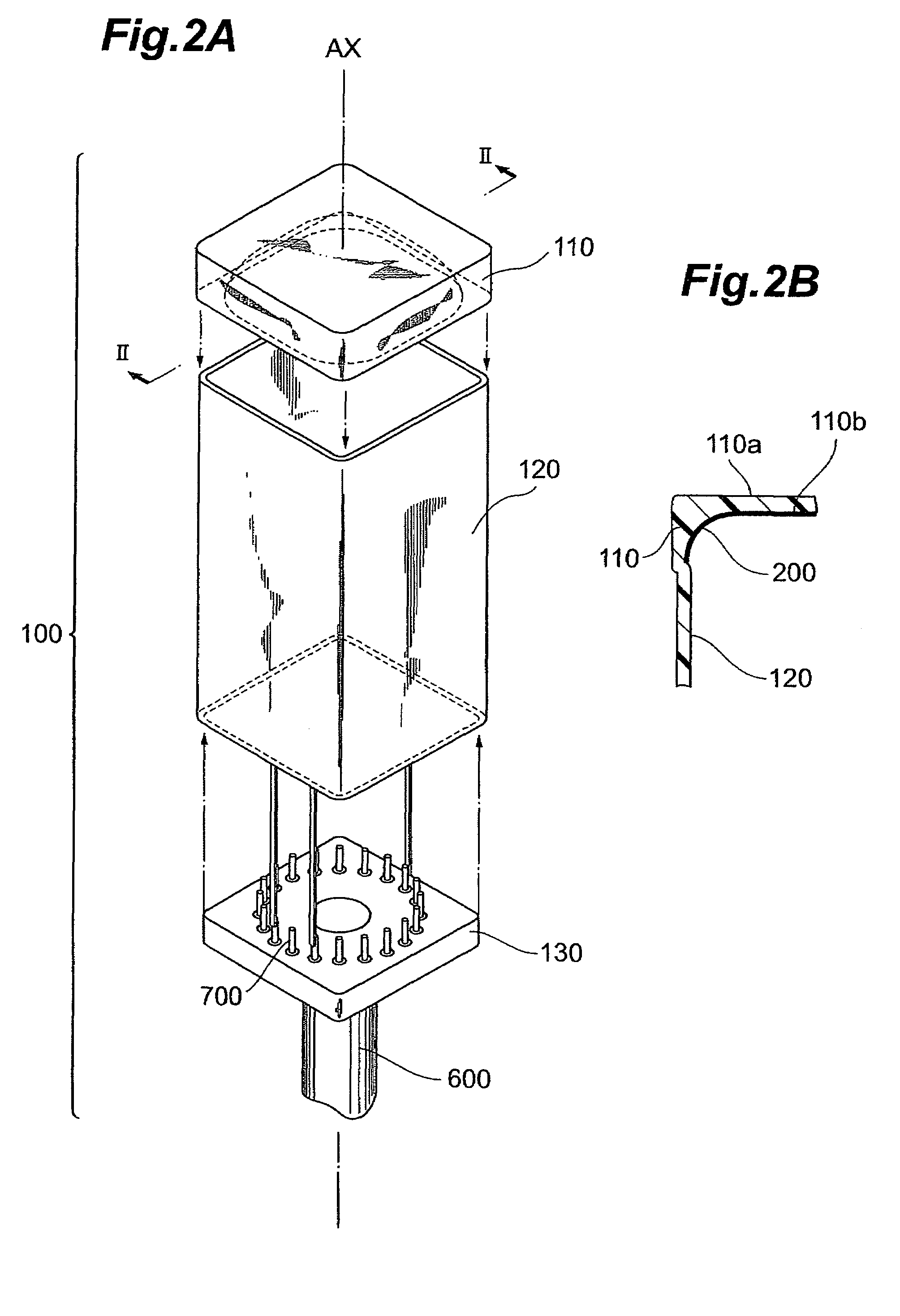 Photomultiplier having multiple dynode arrays with corresponding insulating support member