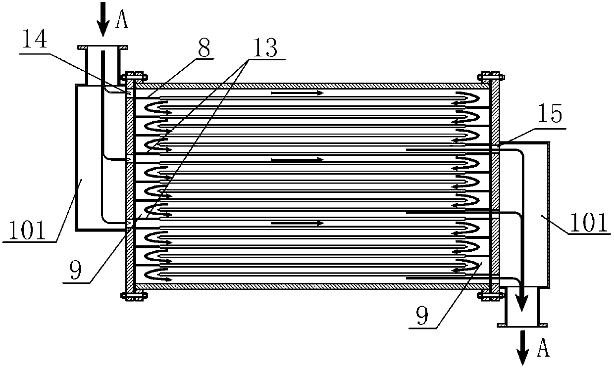 Multi-path heat exchanger for blast furnace slag flushing water