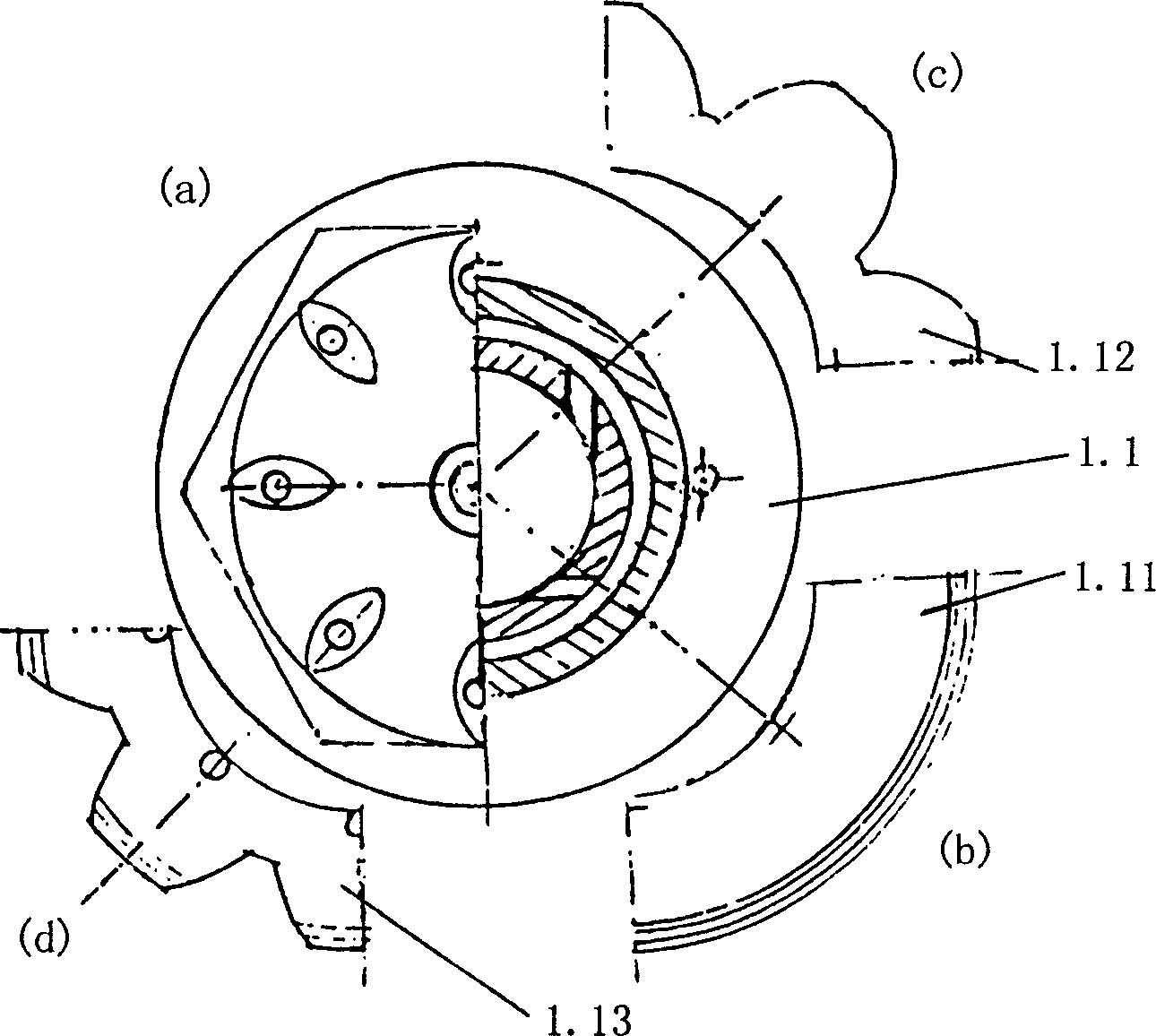 Medium and low perssure fine water mist spray nozzle having porous liquid film jet mist throwing disk