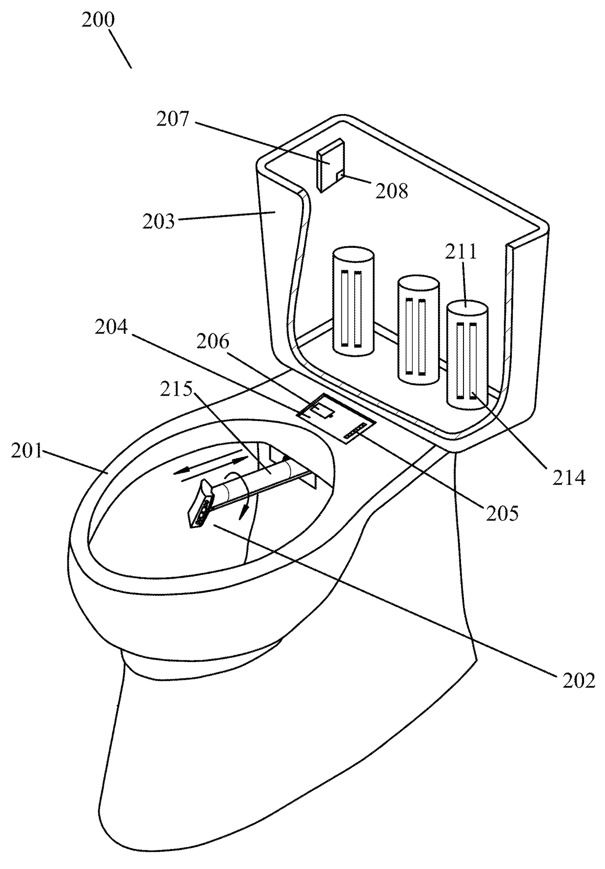 Intelligent dispensing toilet bidet system