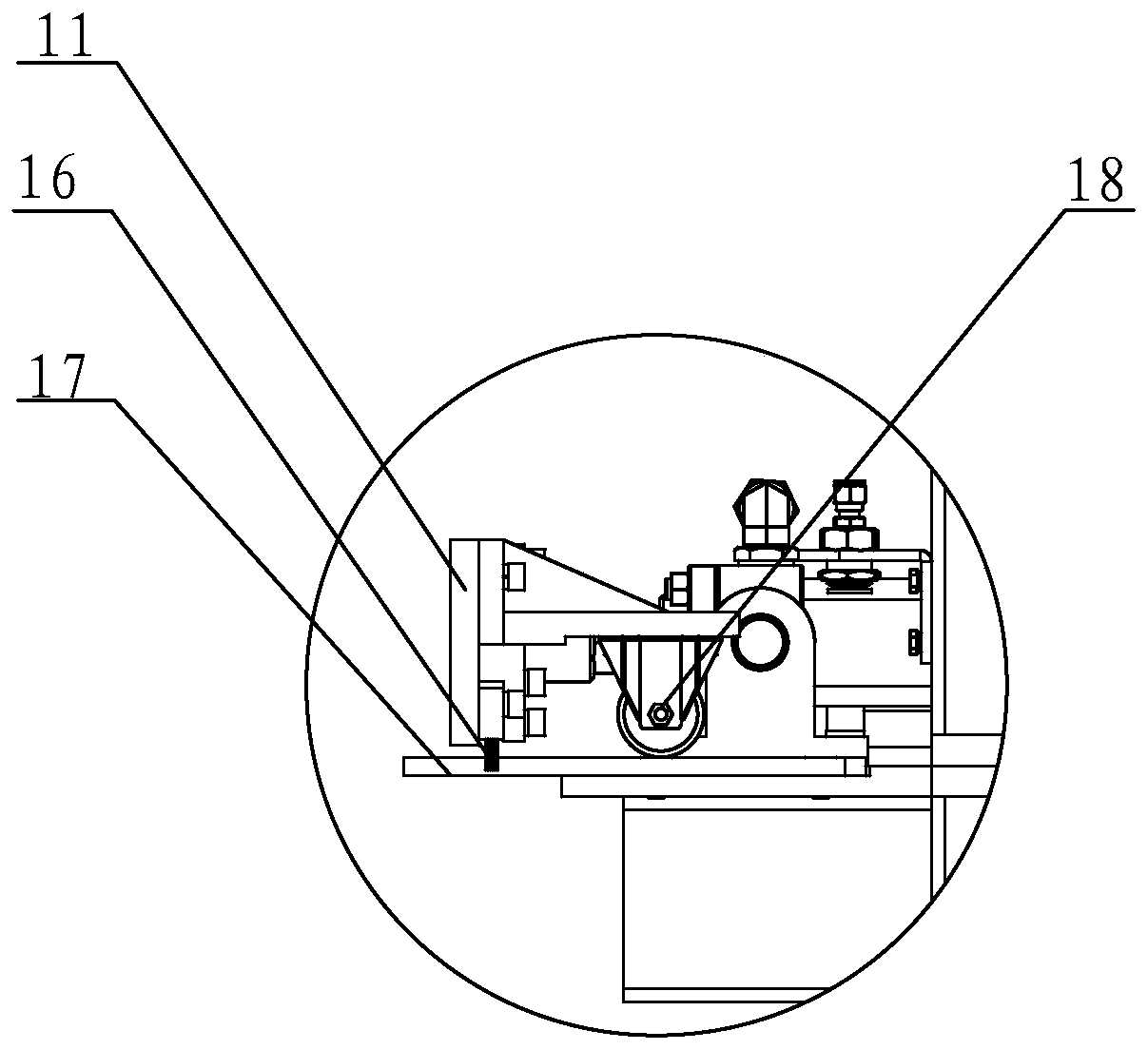 Sand mold molding machine conveying device