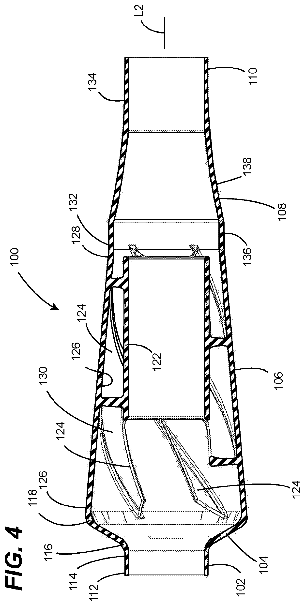 Clamshell material flow amplifier