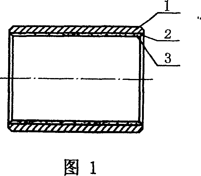 Aluminium-radical three-layer composite self-lubricating bearing and manufacturing method thereof