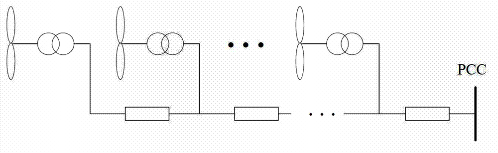 Equivalence method of direct-drive-type wind turbine generator wind power plant