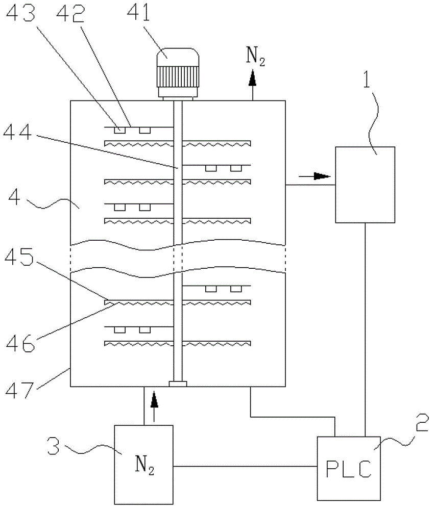 Liquid nitrogen refrigeration micro-wave heating vacuum drier