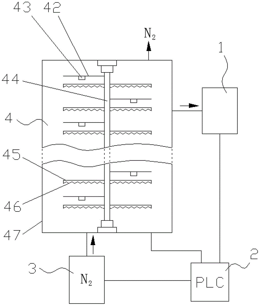 Liquid nitrogen refrigeration micro-wave heating vacuum drier