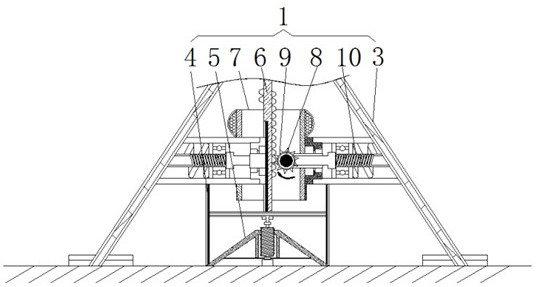 Convenient-to-read settlement detection device for constructional engineering detection