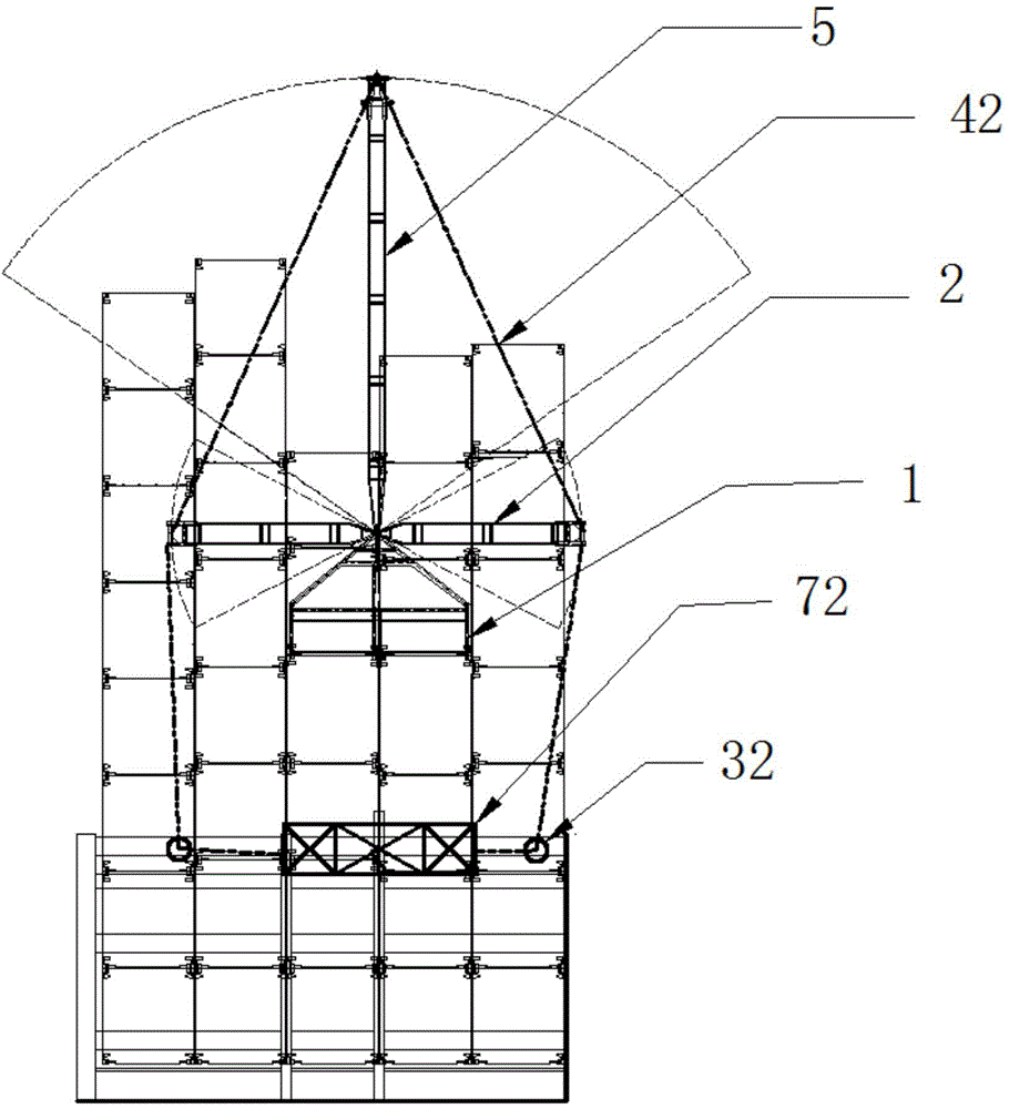 Assembled crane for container vessel and assembling manner of assembled crane