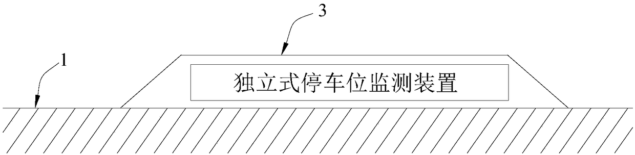 Independent parking space monitoring device and intelligent parking space information system