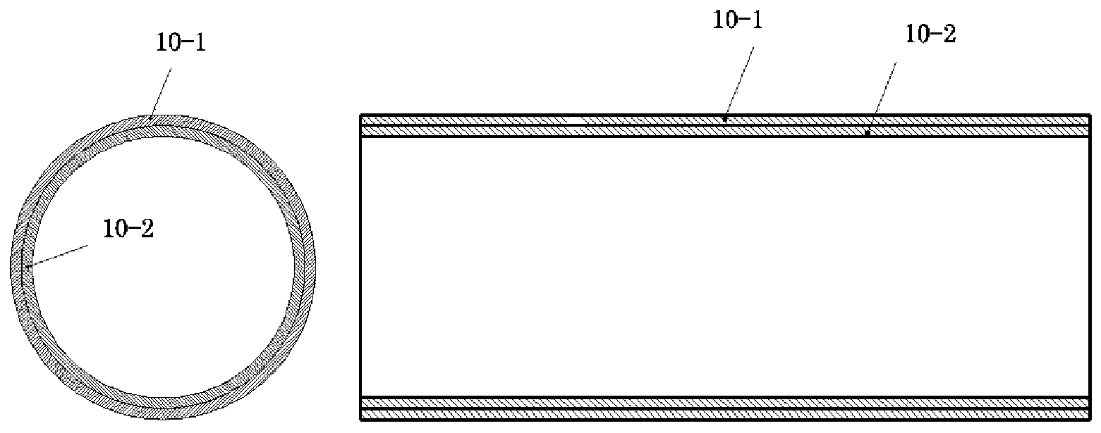 Composite corrugated pipe forming device based on electromagnetic forming