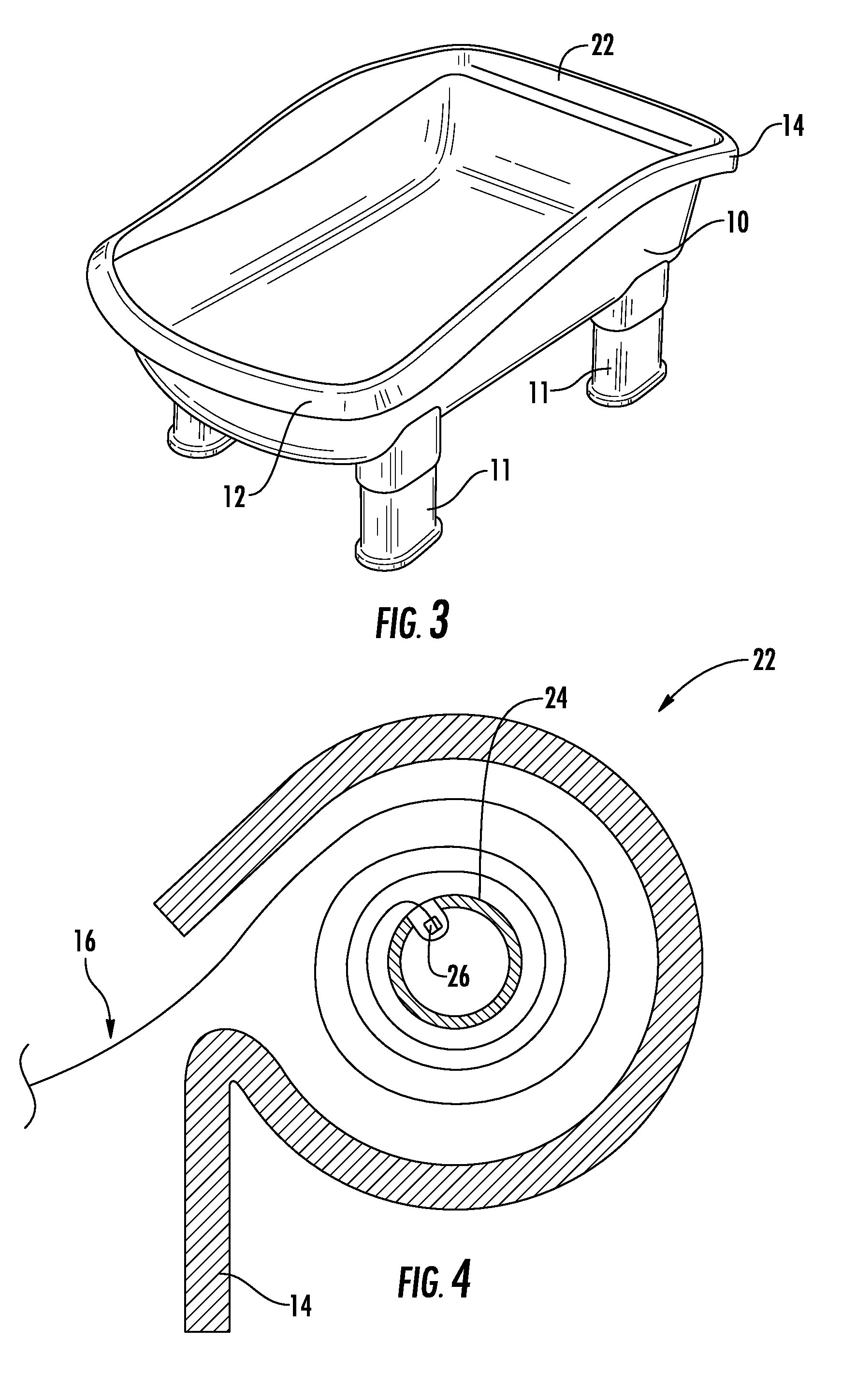 Infant bath with retractable sling